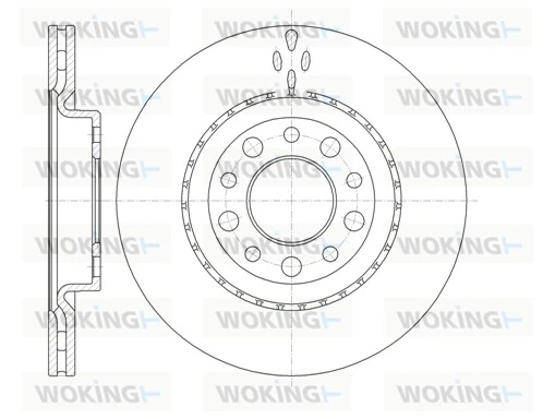 WOKING féktárcsa - D6966.10 - TothCarparts