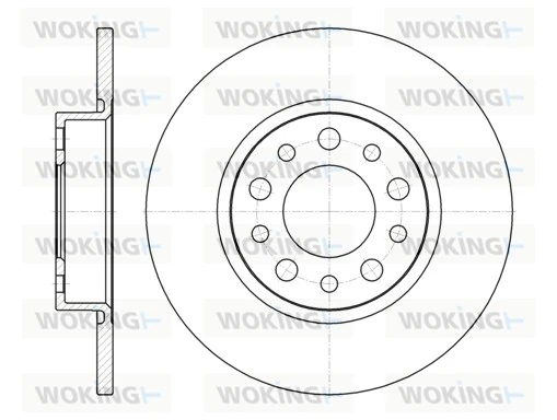 WOKING féktárcsa - D6967.00 - TothCarparts