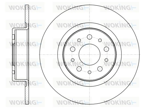 WOKING féktárcsa - D6968.00 - TothCarparts