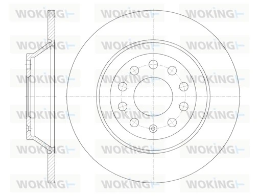 WOKING féktárcsa - D6969.00 - TothCarparts
