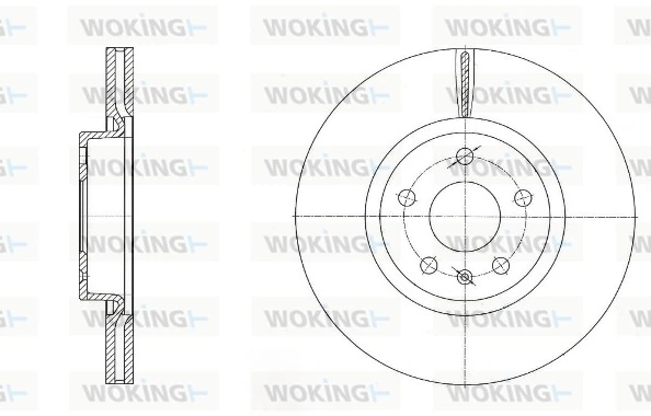 WOKING féktárcsa - D6972.10 - TothCarparts