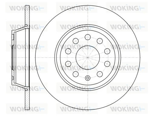 WOKING féktárcsa - D6973.00 - TothCarparts