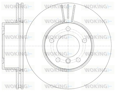 WOKING féktárcsa - D6974.10 - TothCarparts