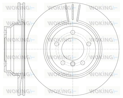 WOKING féktárcsa - D6975.10 - TothCarparts