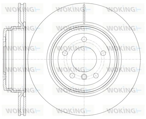 WOKING féktárcsa - D6976.10 - TothCarparts