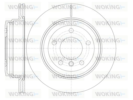 WOKING féktárcsa - D6977.10 - TothCarparts