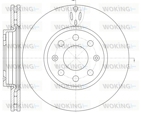 WOKING féktárcsa - D6981.10 - TothCarparts