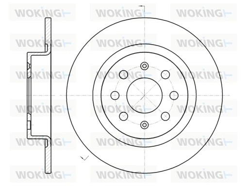 WOKING féktárcsa - D6983.00 - TothCarparts