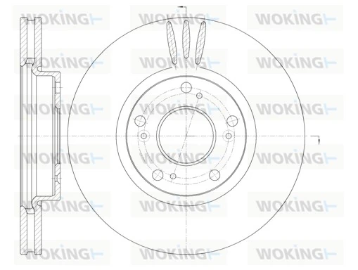 WOKING féktárcsa - D6985.10 - TothCarparts