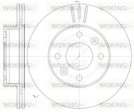 WOKING féktárcsa - D6990.10 - TothCarparts