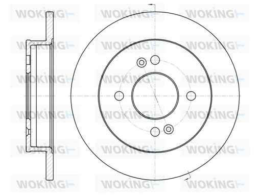 WOKING féktárcsa - D6991.00 - TothCarparts
