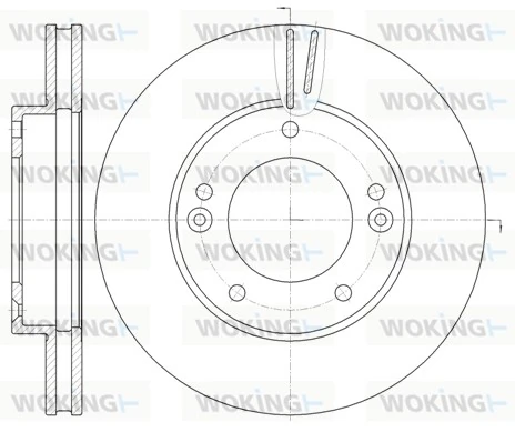 WOKING féktárcsa - D6992.10 - TothCarparts