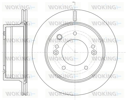 WOKING féktárcsa - D6993.10 - TothCarparts
