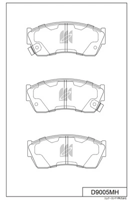 MK Kashiyama fékbetétkészlet, tárcsafék - D9005MH - TothCarparts