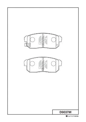 MK Kashiyama fékbetétkészlet, tárcsafék - D9037M - TothCarparts