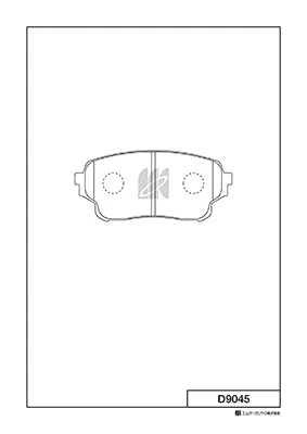 MK Kashiyama fékbetétkészlet, tárcsafék - D9045 - TothCarparts