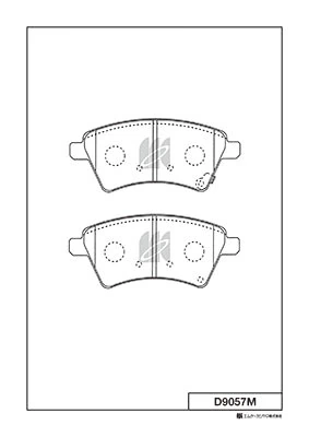 MK Kashiyama fékbetétkészlet, tárcsafék - D9057M - TothCarparts