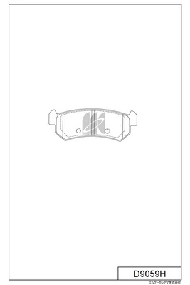 MK Kashiyama fékbetétkészlet, tárcsafék - D9059H - TothCarparts