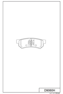 MK Kashiyama fékbetétkészlet, tárcsafék - D9060H - TothCarparts