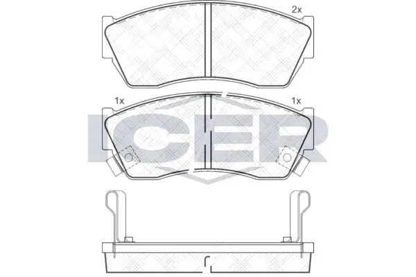 ANDEL fékbetétkészlet, tárcsafék - 180811 - TothCarparts