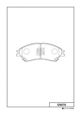 MK Kashiyama fékbetétkészlet, tárcsafék - D9078 - TothCarparts