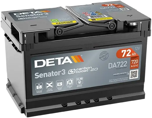 DETA Indító akkumulátor - DA722 - TothCarparts