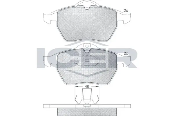 ANDEL fékbetétkészlet, tárcsafék - 181128 - TothCarparts