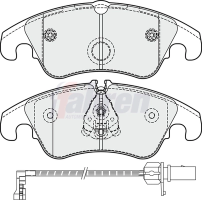 Fahren fékbetétkészlet, tárcsafék - FBP4249 - TothCarparts