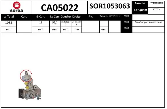 SERA kormánygép - CA05022 - TothCarparts