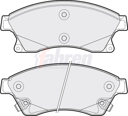 Fahren fékbetétkészlet, tárcsafék - FBP3267 - TothCarparts