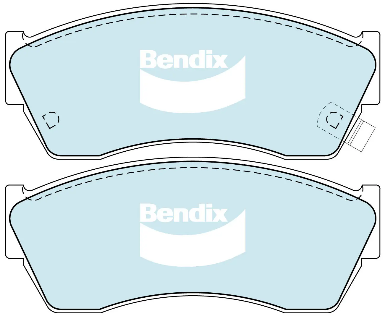 Bendix fékbetétkészlet, tárcsafék - DB1155 GCT - TothCarparts
