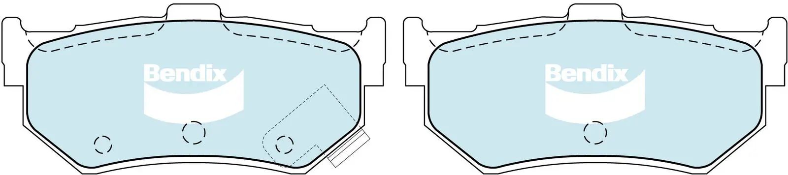 Bendix fékbetétkészlet, tárcsafék - DB1196 GCT - TothCarparts