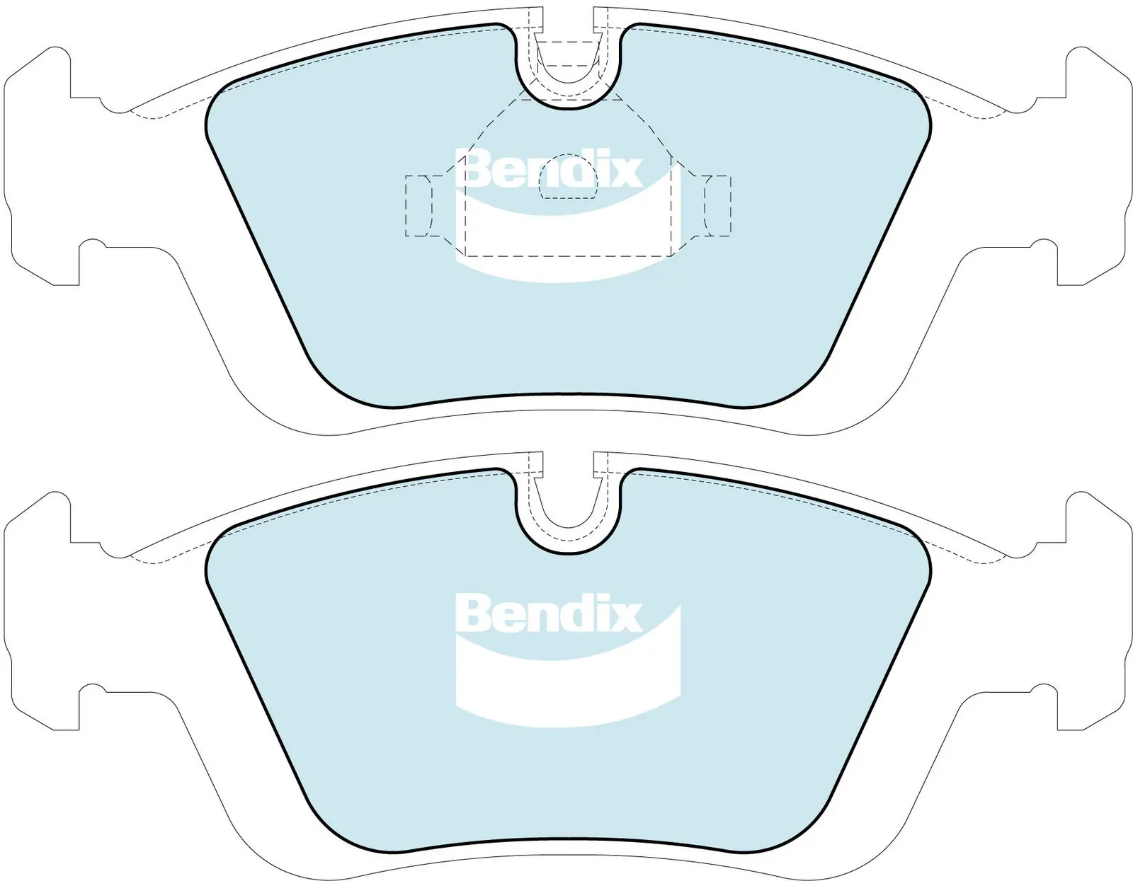 Bendix fékbetétkészlet, tárcsafék - DB1224 EURO+ - TothCarparts