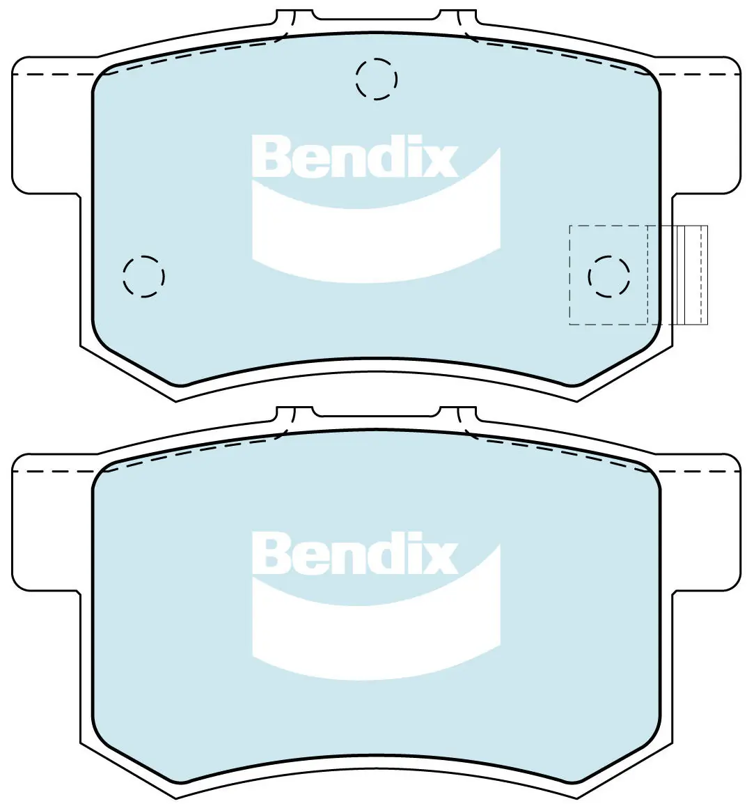 Bendix fékbetétkészlet, tárcsafék - DB1265 GCT - TothCarparts