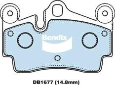 Bendix fékbetétkészlet, tárcsafék - DB1677 ULT - TothCarparts