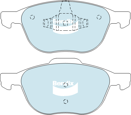 Bendix fékbetétkészlet, tárcsafék - DB1679 GCT - TothCarparts