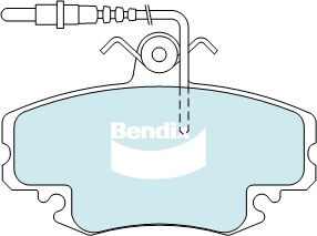 Bendix fékbetétkészlet, tárcsafék - DB1711 GCT - TothCarparts