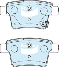 Bendix fékbetétkészlet, tárcsafék - DB1713 GCT - TothCarparts
