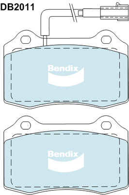 Bendix fékbetétkészlet, tárcsafék - DB2011 HD - TothCarparts