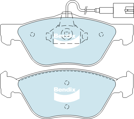 Bendix fékbetétkészlet, tárcsafék - DB2037 EURO+ - TothCarparts