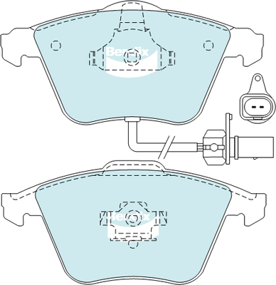 Bendix fékbetétkészlet, tárcsafék - DB2198 EURO+ - TothCarparts