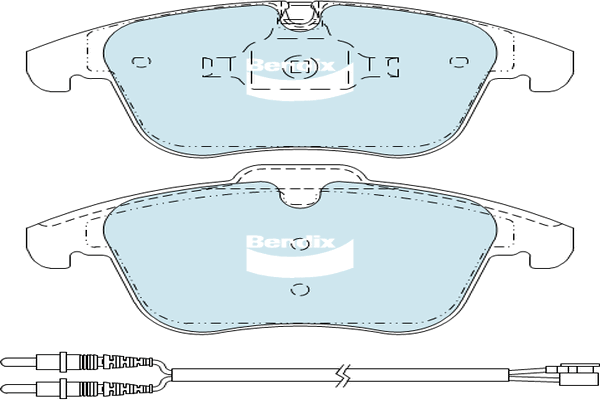 Bendix fékbetétkészlet, tárcsafék - DB2296 EURO+ - TothCarparts