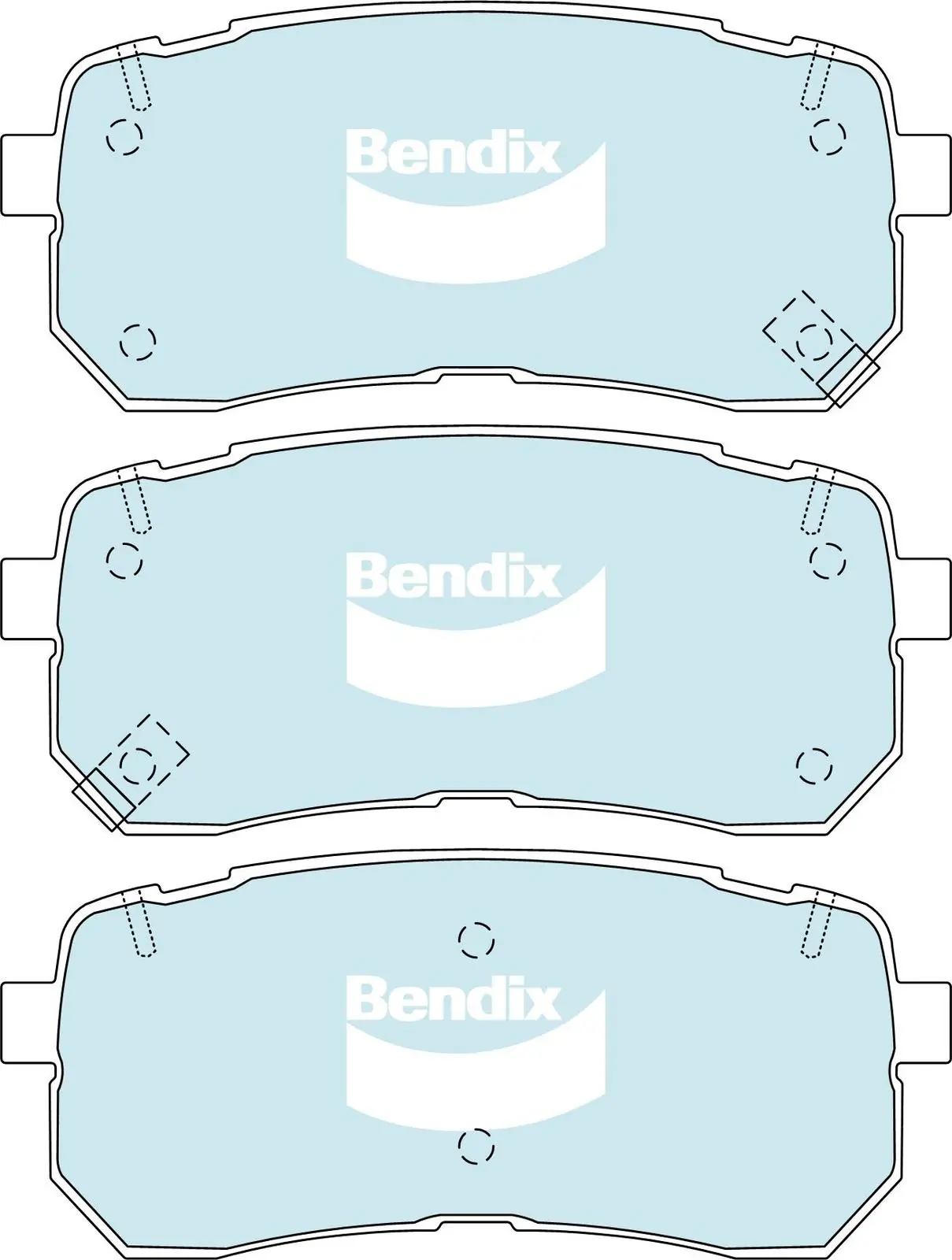Bendix fékbetétkészlet, tárcsafék - DB2447 4WD - TothCarparts