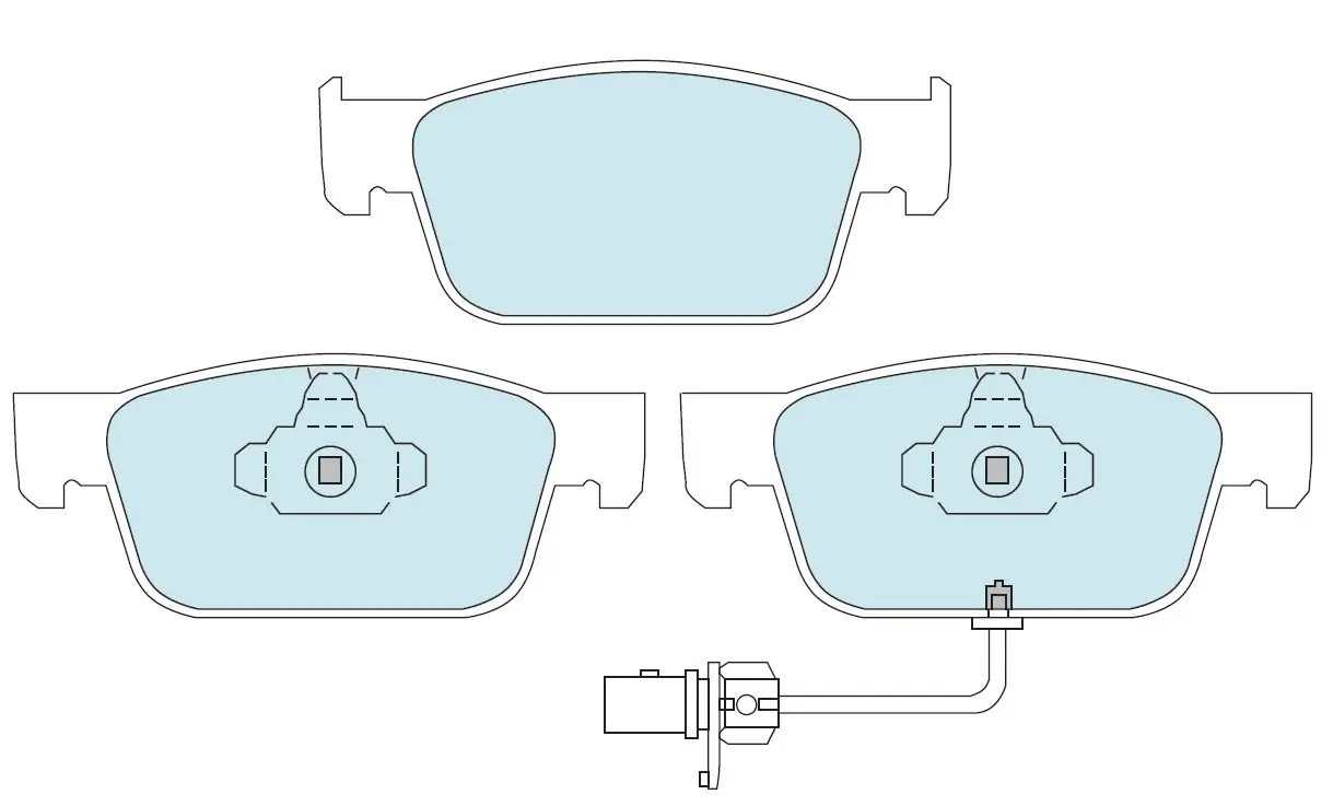 Bendix fékbetétkészlet, tárcsafék - DB2509 EURO+ - TothCarparts