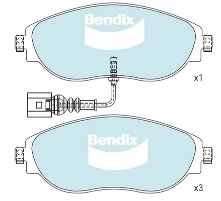 Bendix fékbetétkészlet, tárcsafék - DB2513 EURO+ - TothCarparts