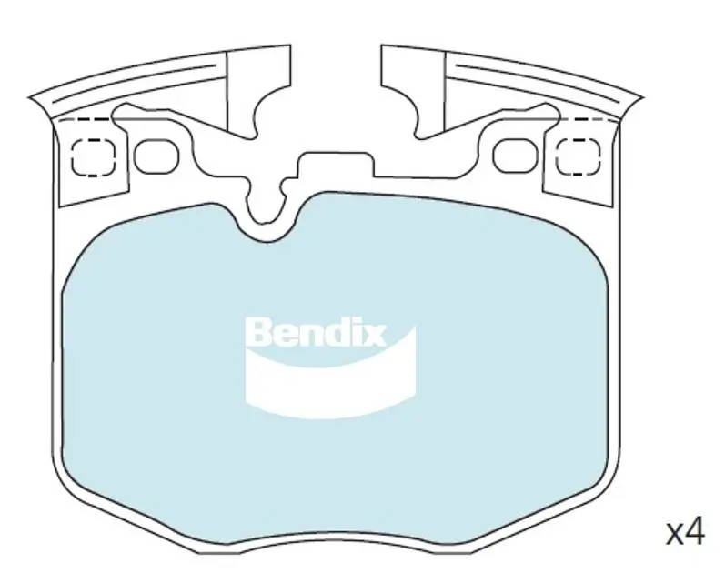 Bendix fékbetétkészlet, tárcsafék - DB2545 EURO+ - TothCarparts