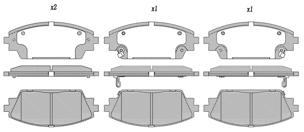 TRADEX FRANCE fékbetétkészlet, tárcsafék - TBP1285 - TothCarparts