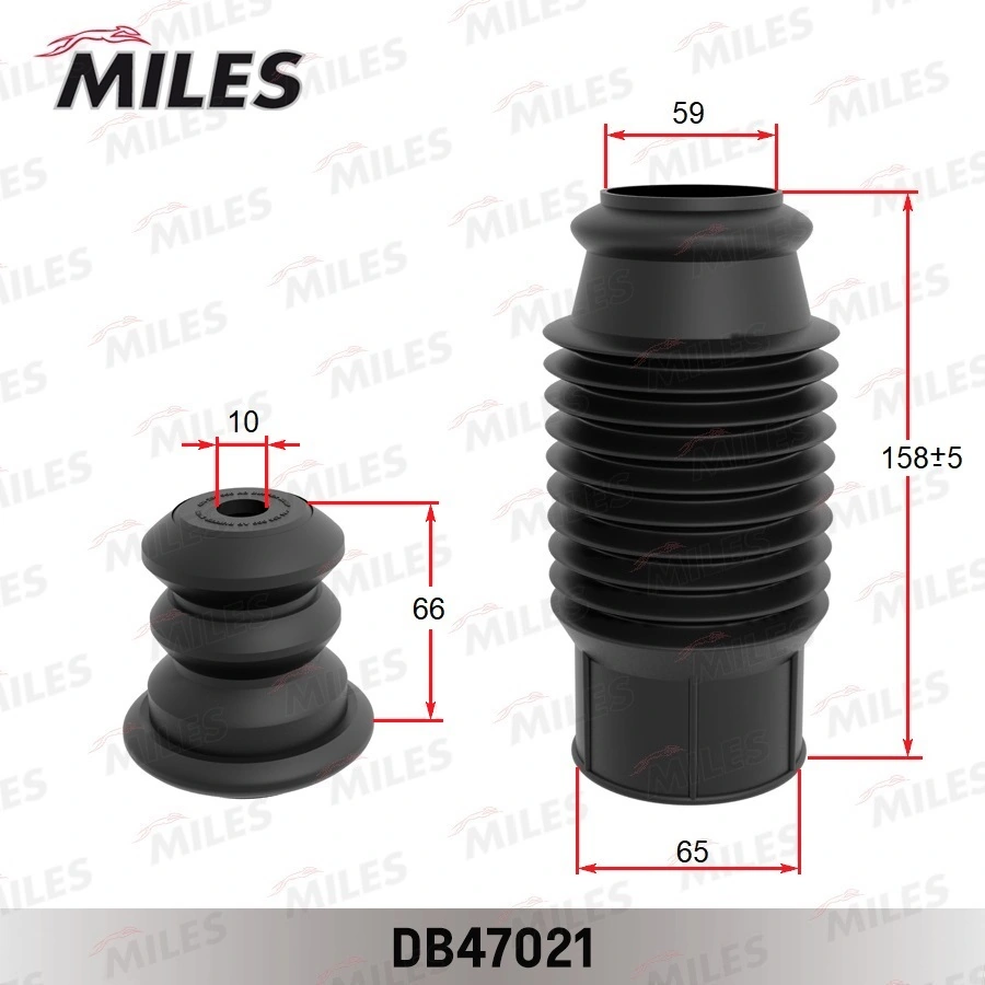MILES porvédő készlet, lengéscsillapító - DB47021 - TothCarparts