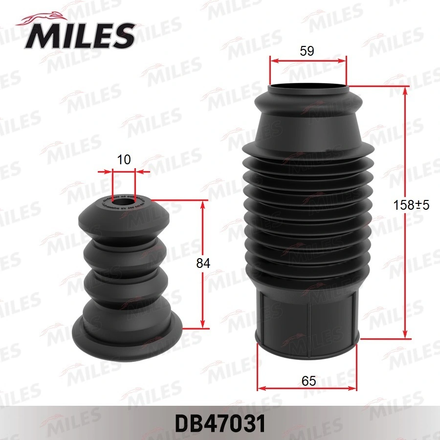 MILES porvédő készlet, lengéscsillapító - DB47031 - TothCarparts
