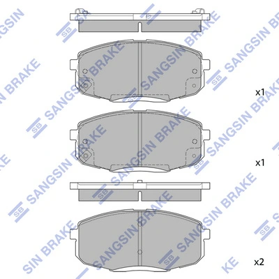 Hi-Q fékbetétkészlet, tárcsafék - SP1240(SD) - TothCarparts